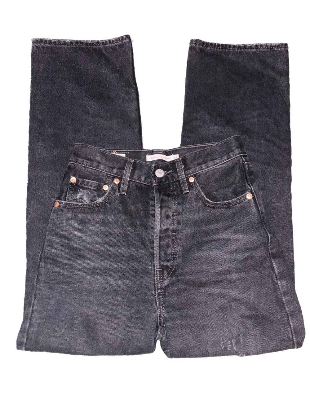 Levi’s Ribcage Straight Ankle size 24 with slight rips